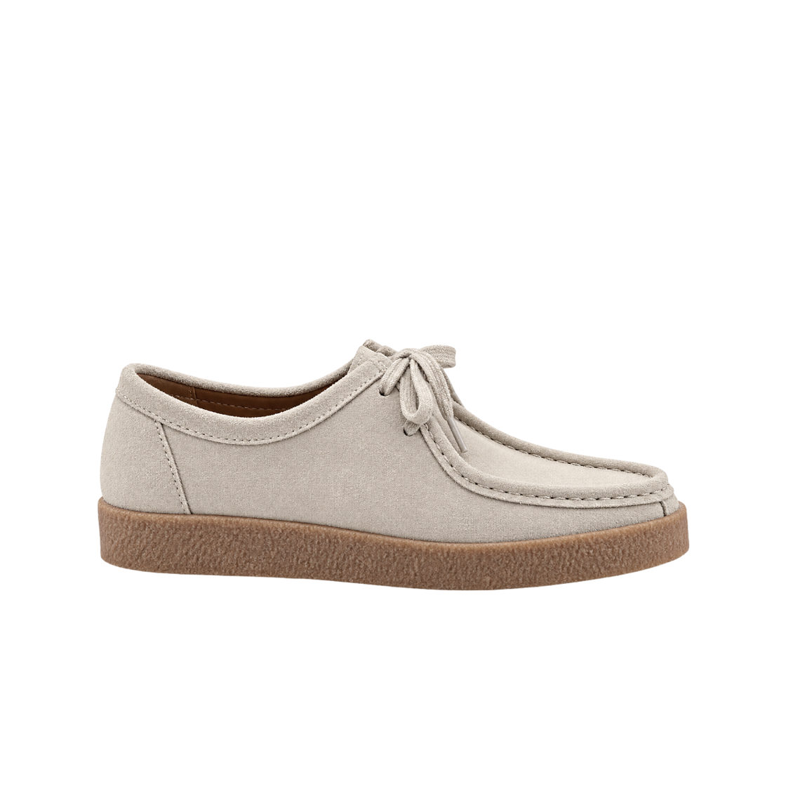슬로우스텝  SP8102 로잔 알프스 왈라비 모카슈즈 라이트그레이(SLOWSTEP SP8102 Lausanne Alps Wallabee Moccasin Shoes – Light Gray)