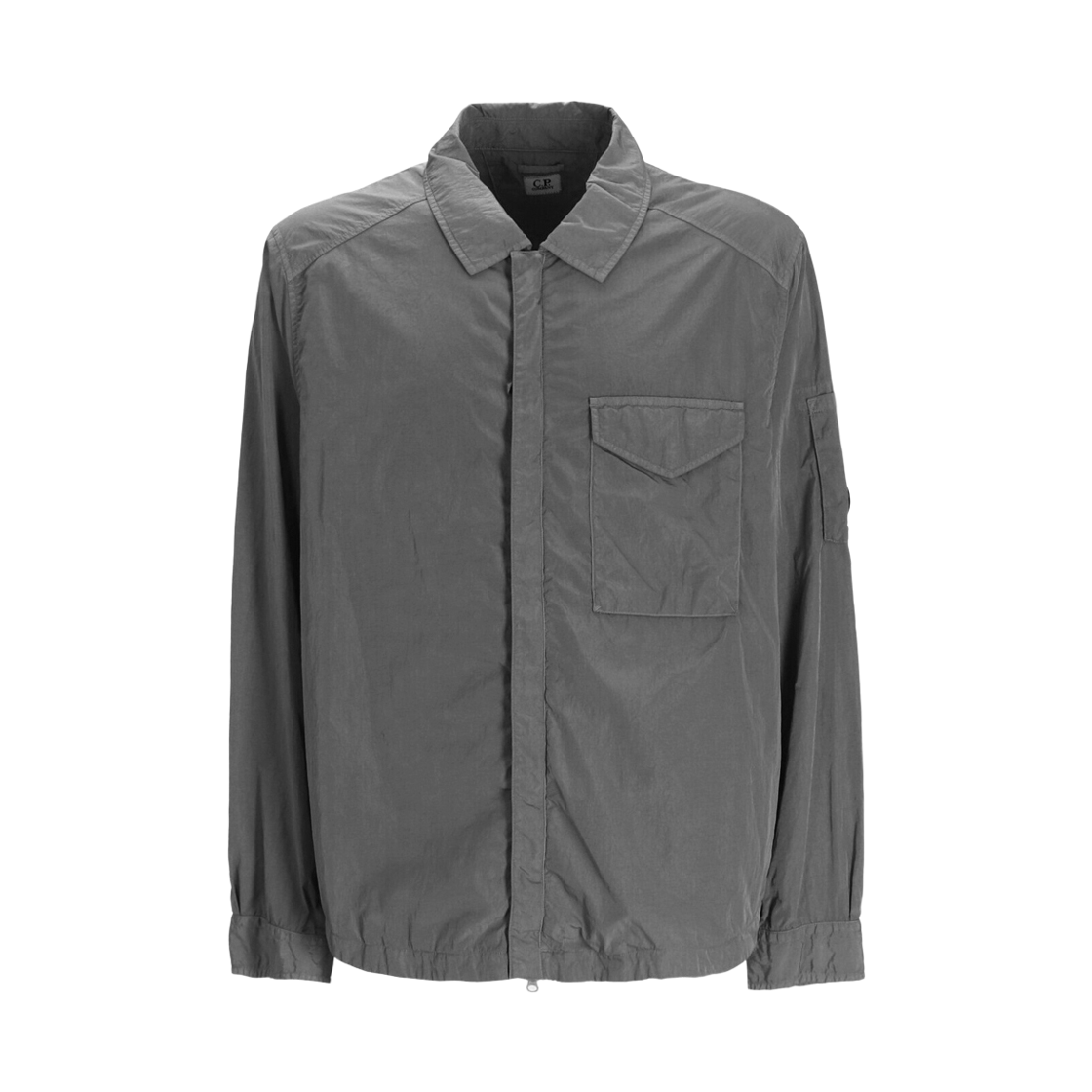 18CMOS095A 005904G 935 [25% 쿠폰] C.P. Company Chrome-R Zipped Shirt Jacket Smoked Pearl Grey - 25SS