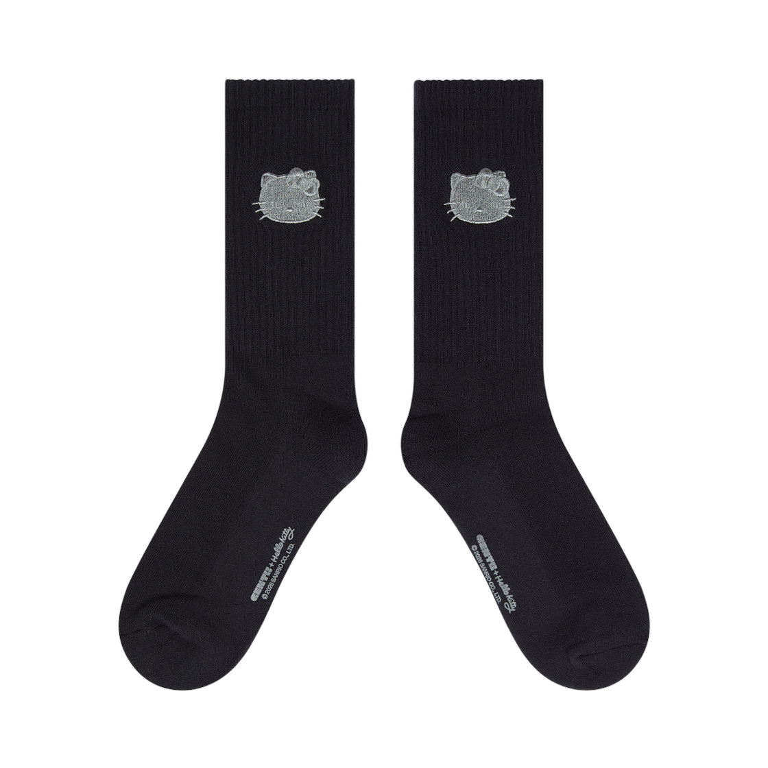 젠티 x 헬로 키티 삭스 크롬 01 블랙(Gentii x Hello Kitty Socks Chrome 01 Black) - 2
