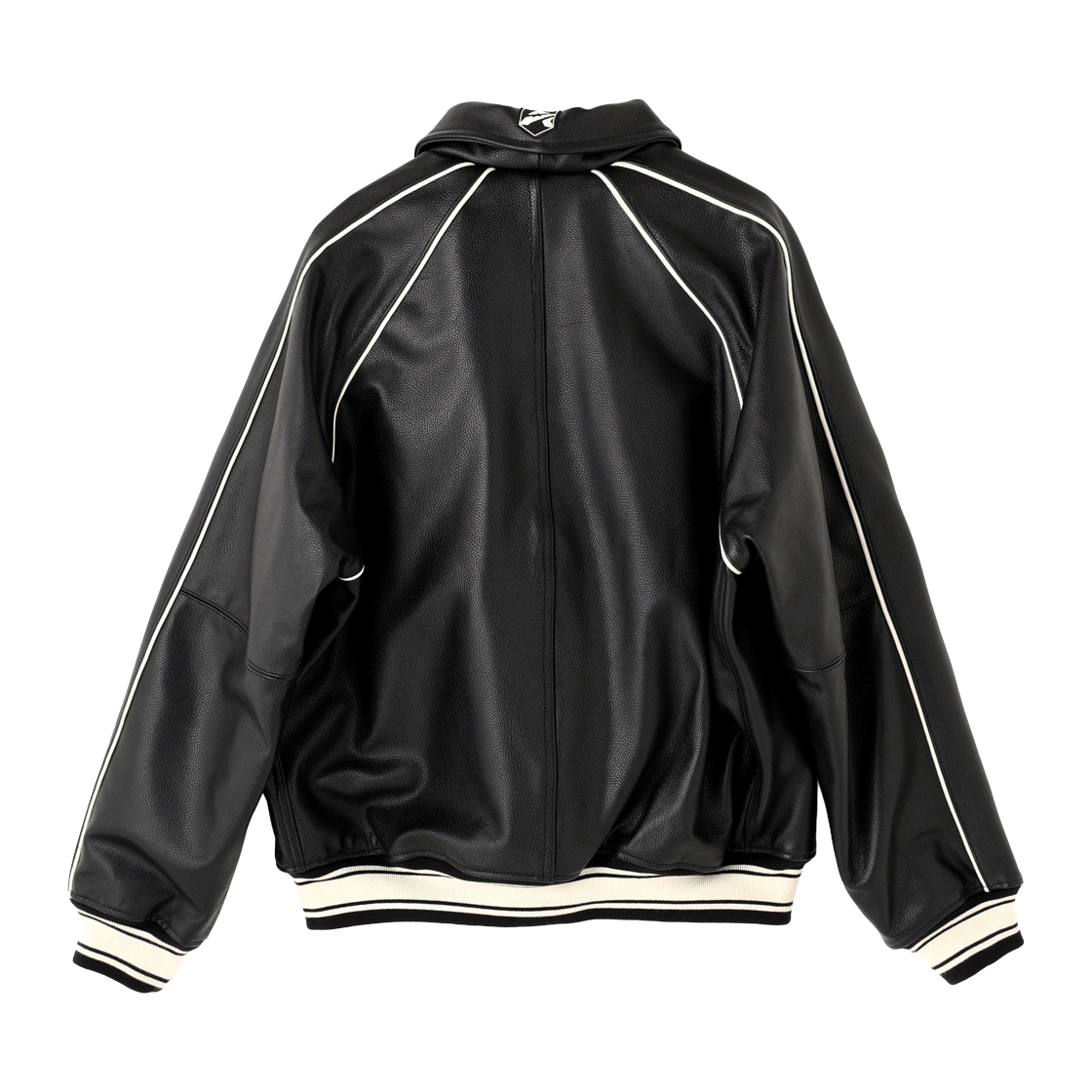 아비렉스 카우 로고 바시티 자켓 블랙(Avirex Cow Logo Varsity Jacket Black) - 2