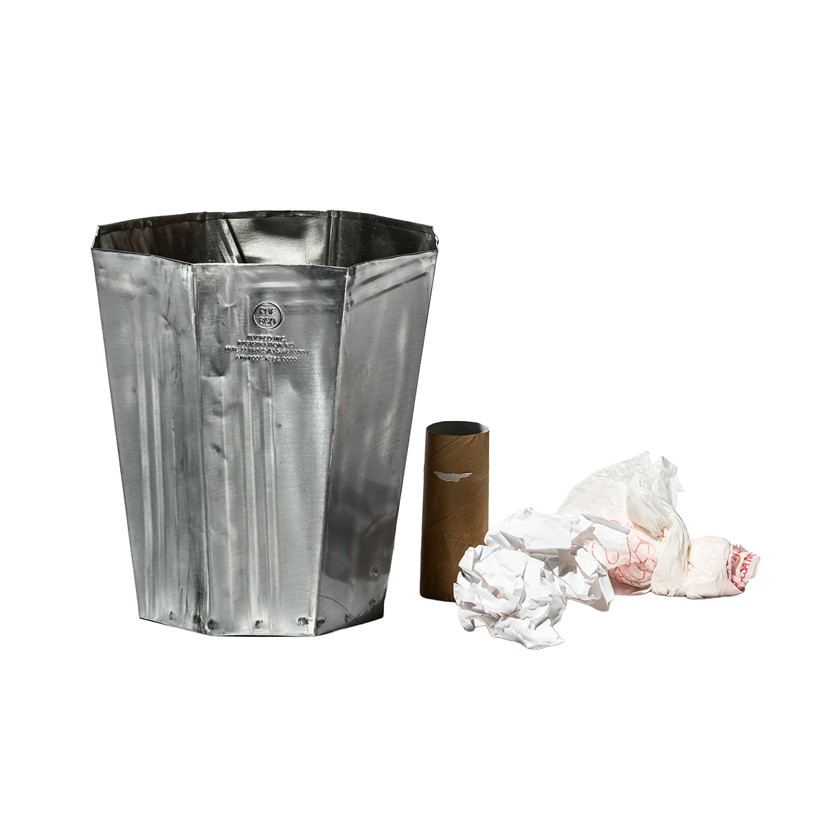 푸에브코 리사이클 스틸 트래시 캔 옥타곤 - 26FW(Puebco Recycle Steel Trash Can Octagon - 26FW) - 3