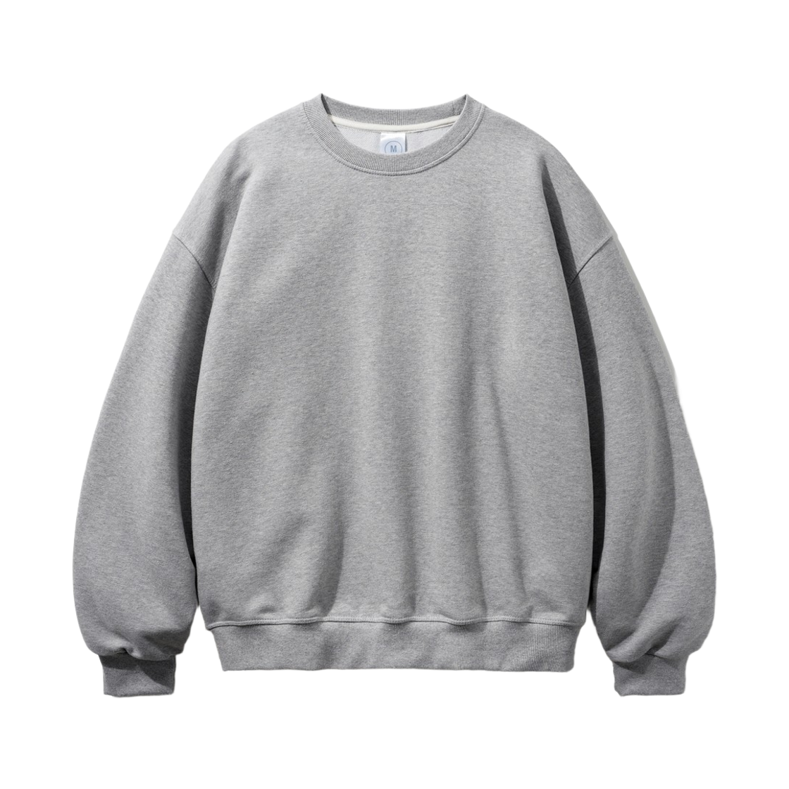 OYMT2595_gray_291 JEMUT Ample Balloon Fit Terry Sweatshirts Gray OYMT2595