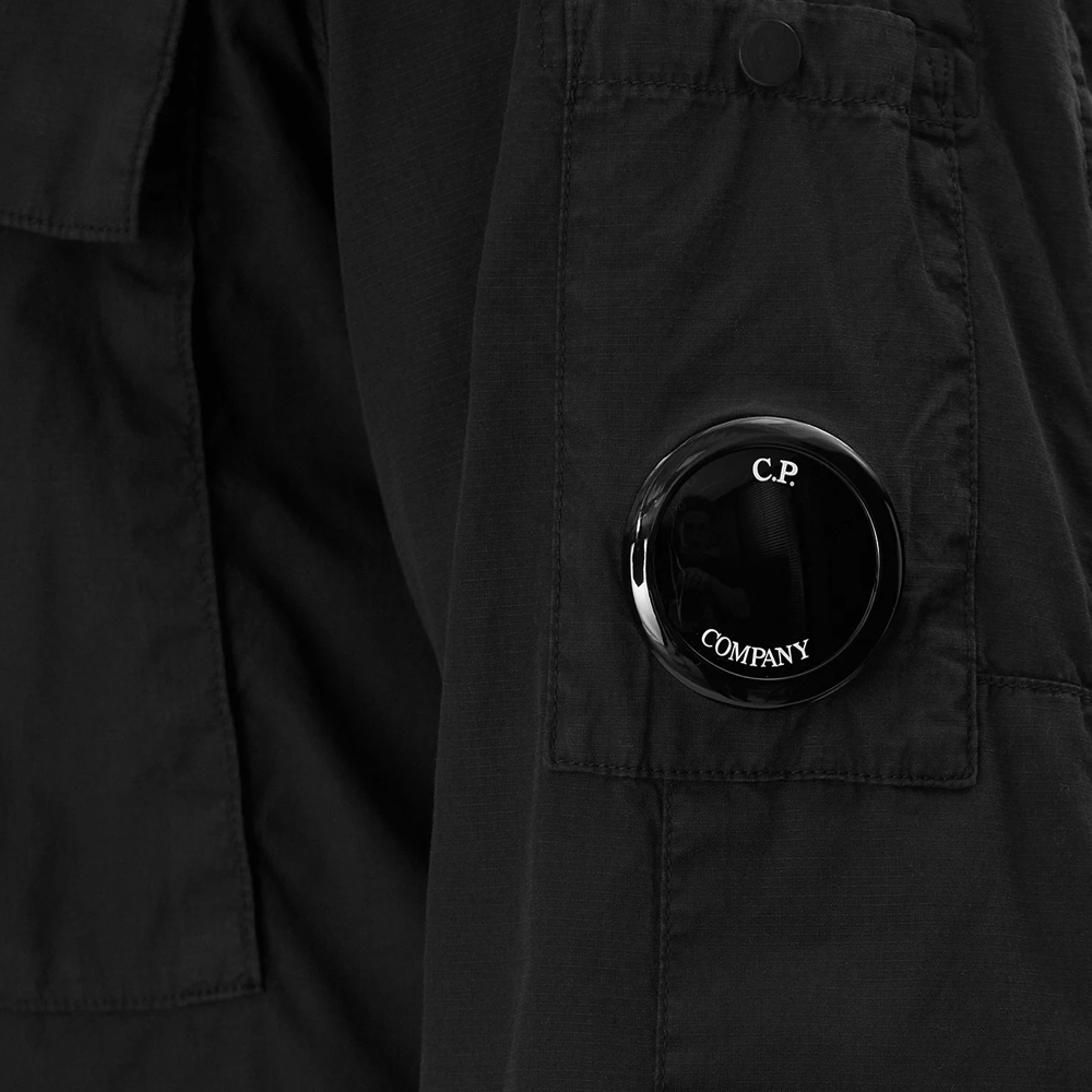 [25% 쿠폰] C.P. 컴퍼니 포켓 오버 셔츠 자켓 블랙 - 25SS([25% 쿠폰] C.P. Company Pocket Overshirt Jacket Black - 25SS) - 4