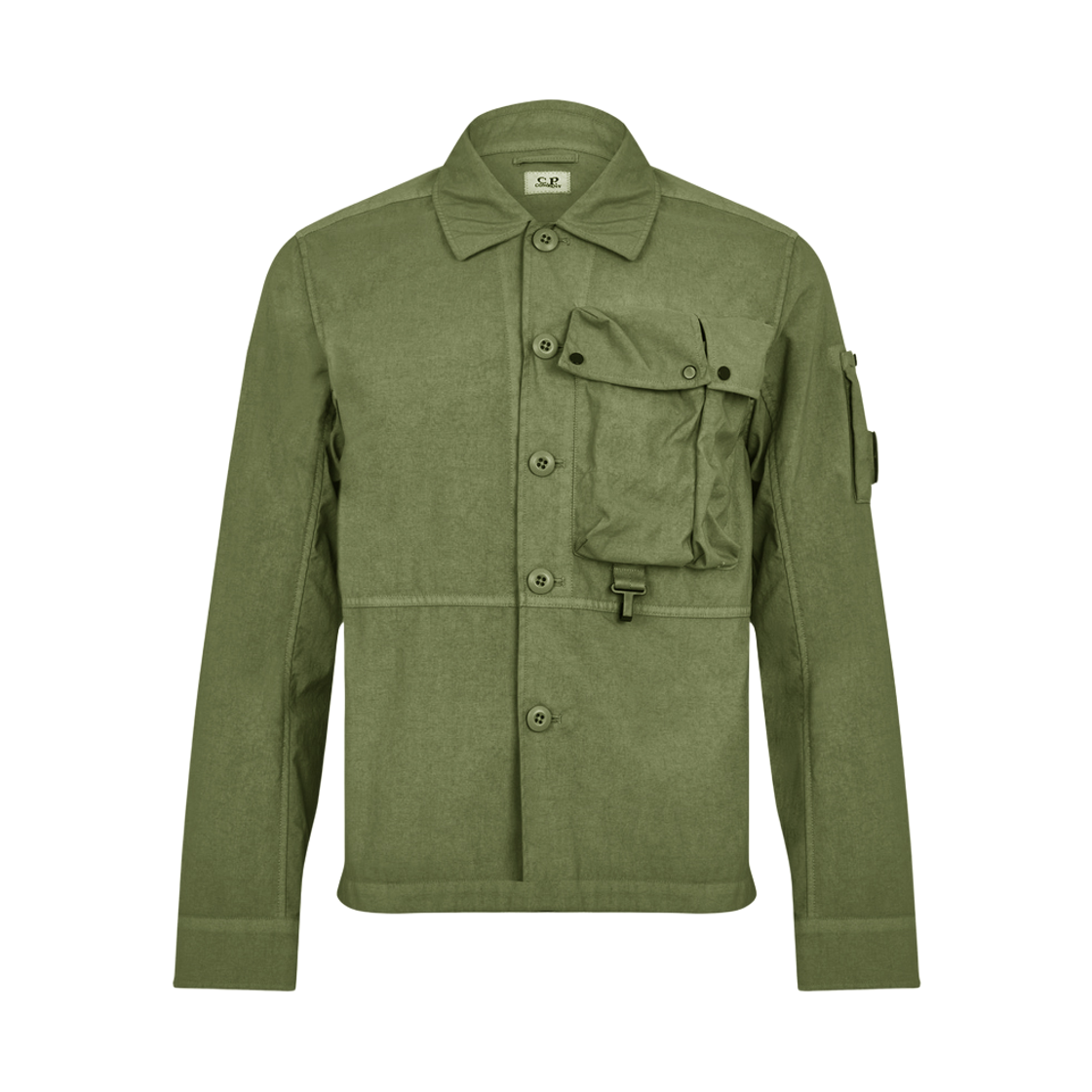 12CMOS101A 005782G 660 [25% 쿠폰] C.P. Company Taylon P Overshirt Burnt Olive Green - 22SS
