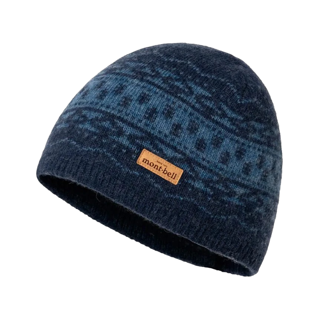 1118637 Montbell Wool Jacquard Watch Cap Navy 23