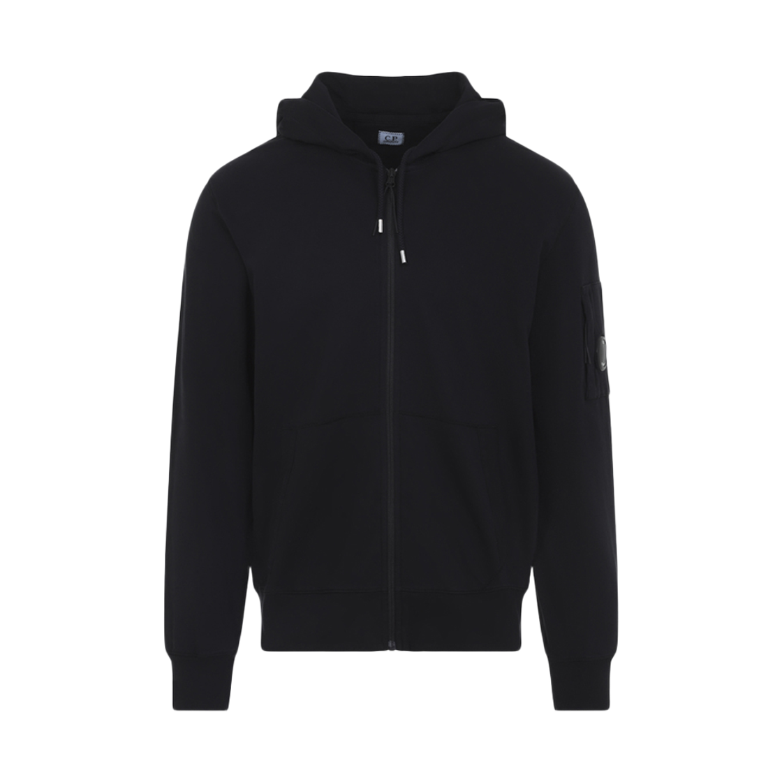 20CMSS081A 002246G 999 [25% 쿠폰] C.P. Company Zip Hooded Lens Sweatshirt Black - 26SS