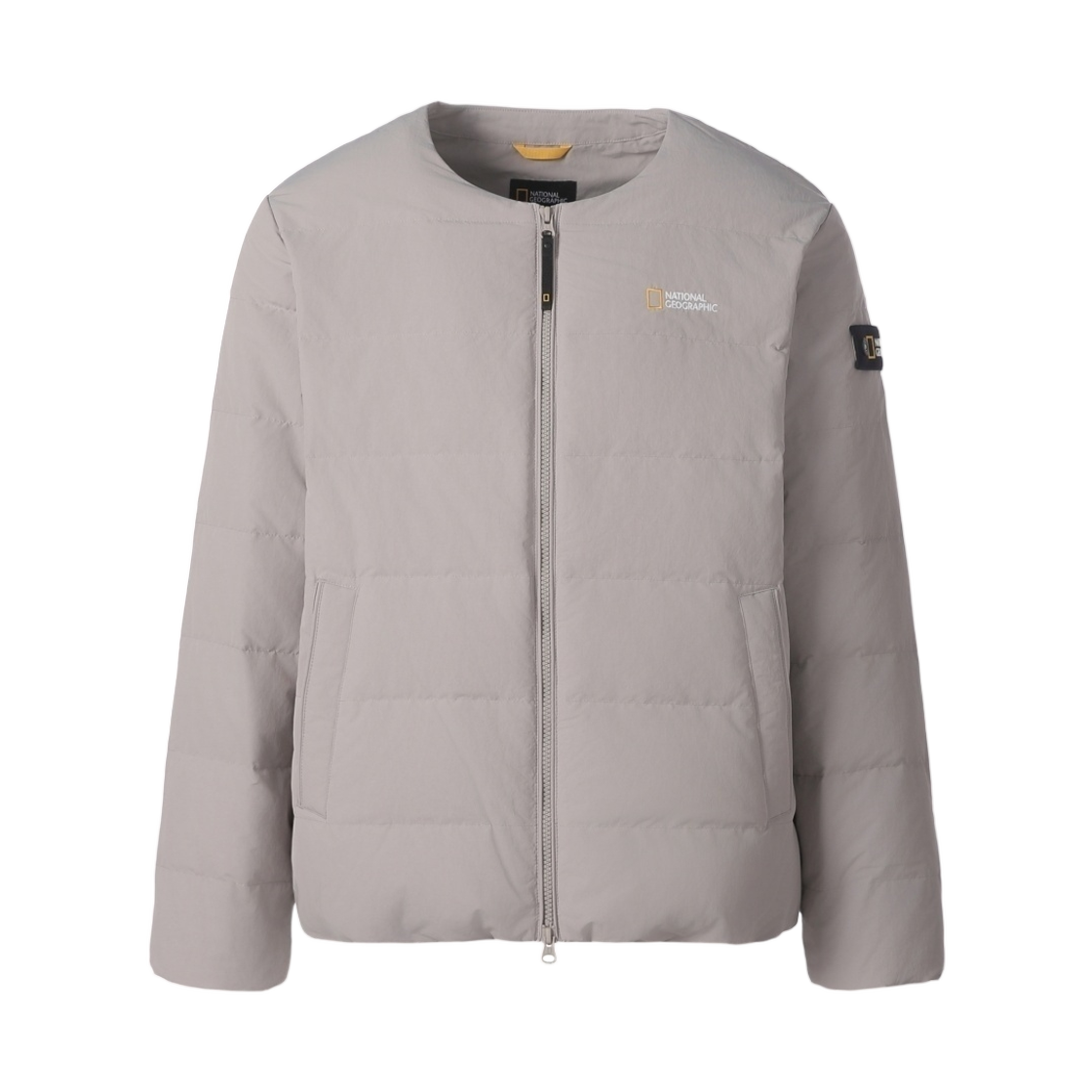 N264UDW920 National Geographic Heron U-Neck Lightweight Goose Down Jumper Beige