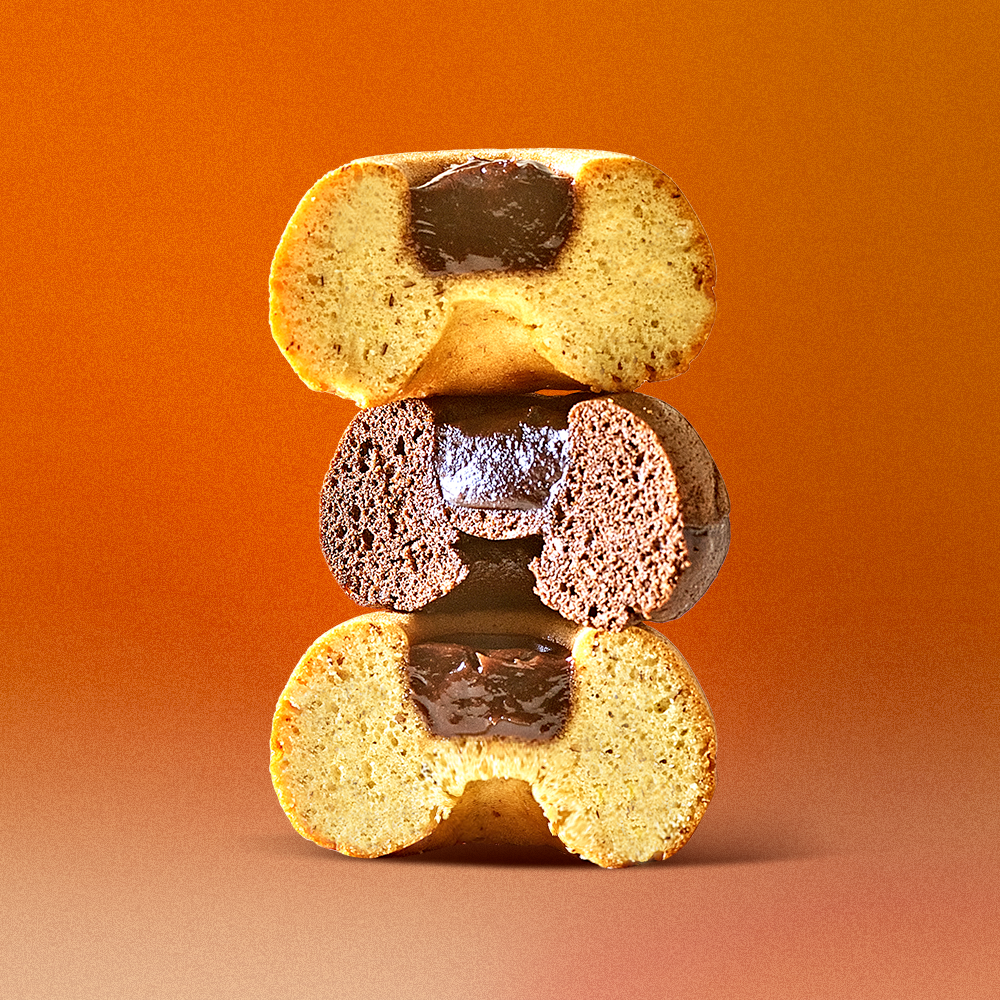 널담 고단백 저당 고식이섬유 도넛케이크 8개(아몬드헤이즐넛,초코)(Nuldam High Protein, Low Sugar, High Fiber Donut Cake, 8 Pack (Almond Hazelnut, Chocolate)) - 2