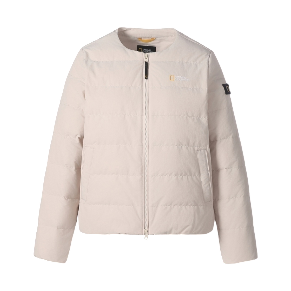 (W) 내셔널 지오그래픽 헤론 U넥 경량 구스다운 점퍼 실버 버치((W) National Geographic Heron U-Neck Lightweight Goose Down Jumper Silver Birch)