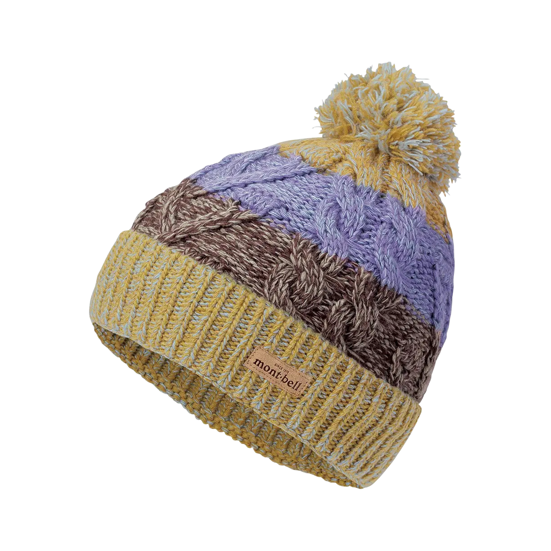 1118583 Montbell Cable Knit Watch Cap #2 Mustard