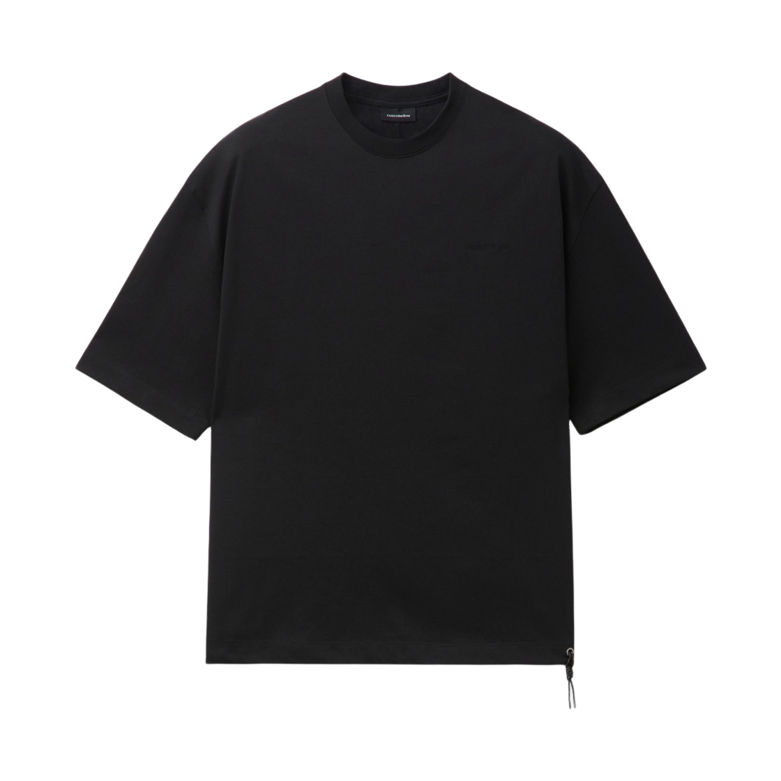 CQTAM26412BKX00 Customellow Half Sleeve T-Shirt Black