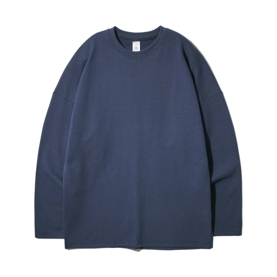 KJLT2153_darknavy_k JEMUT Overfit Layered Long T-Shirts Dark Navy KJLT2153