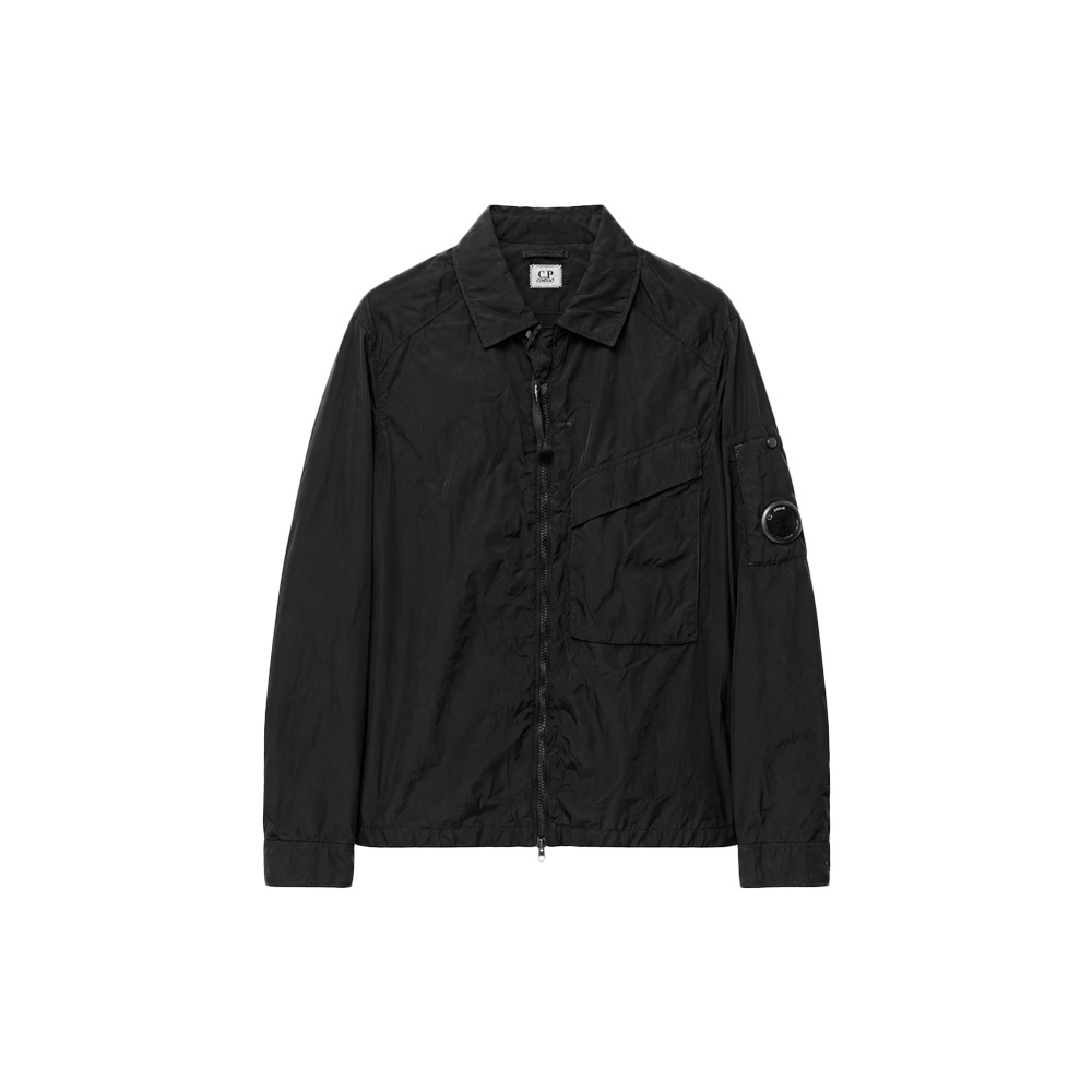 [25% 쿠폰] C.P. 컴퍼니 렌즈 와펜 크롬 R 오버셔츠 자켓 블랙 - 26FW([25% 쿠폰] C.P. Company Lens Badge Chrome-R Overshirt Jacket Black - 26FW) - 2