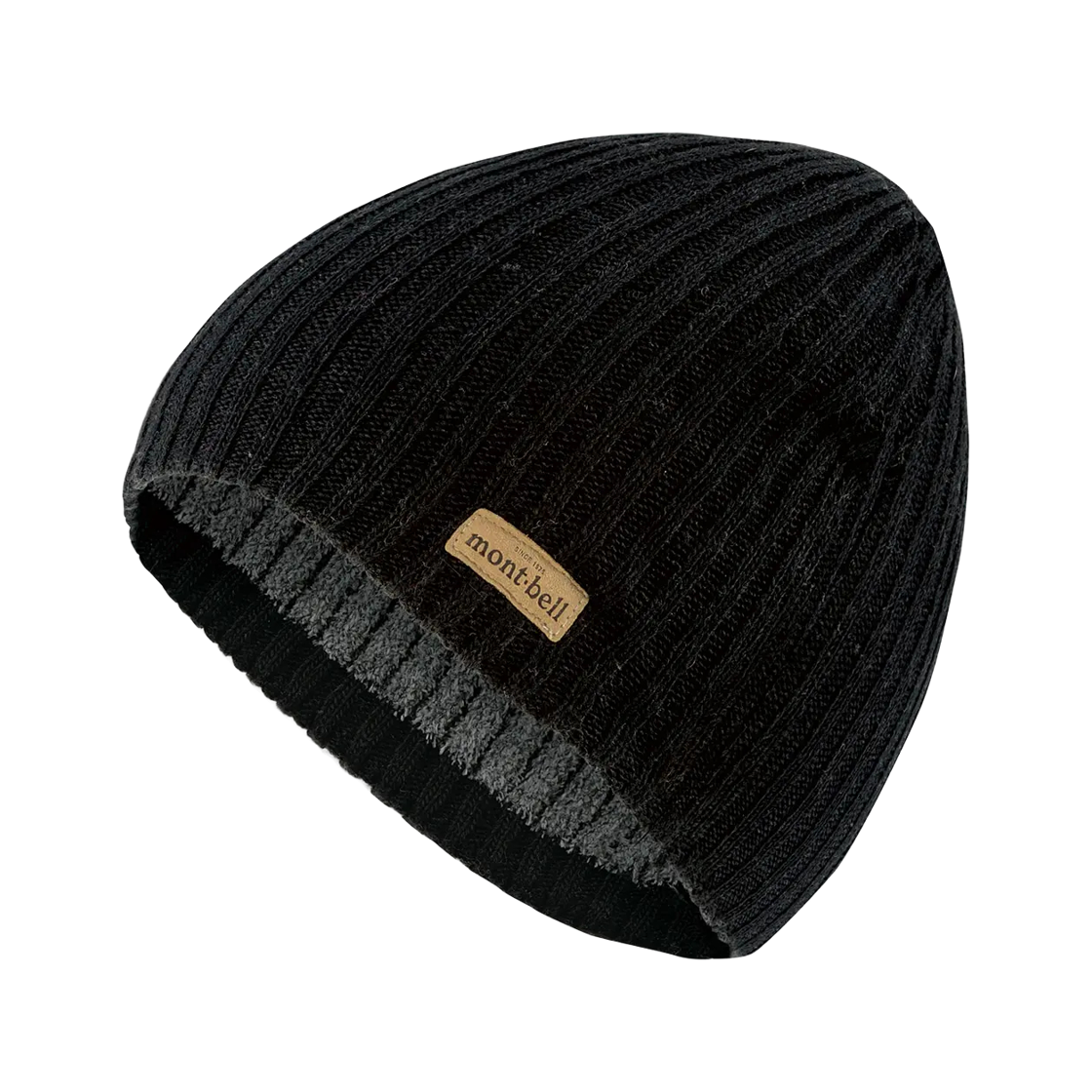 1118586 Montbell Rib Knit Watch Cap #1 Black
