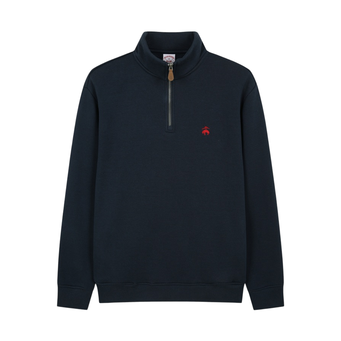 BBNUMBG301-ZNA BrooksBrothers Half Zip Sweat Shirt Navy