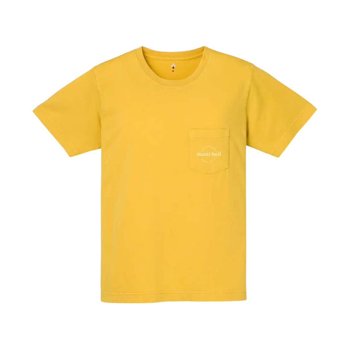 2104797 (W) Montbell Washed Out Cotton T-Shirt Yellow