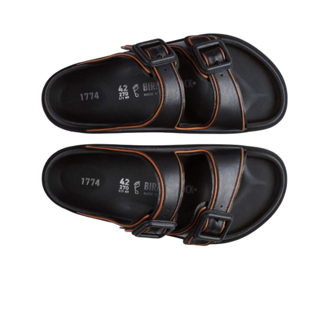 버켄스탁 1774 아리조나 레더 블랙 - 내로우(Birkenstock 1774 Arizona Leather Black - Narrow) - 2