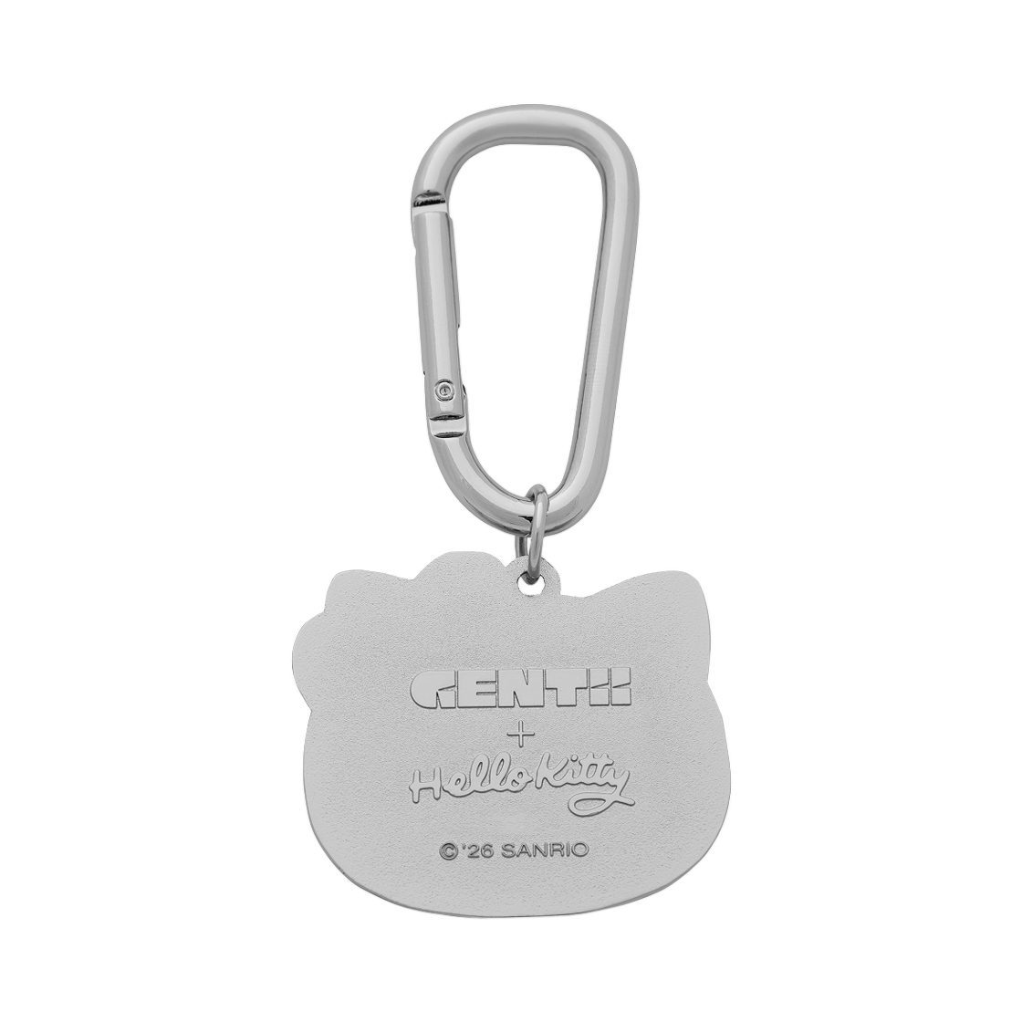 젠티 x 헬로 키티 카라비너 솔리드 키링 크롬 01 실버(Gentii x Hello Kitty Carabiner Solid Keyring Chrome 01 Silver) - 2