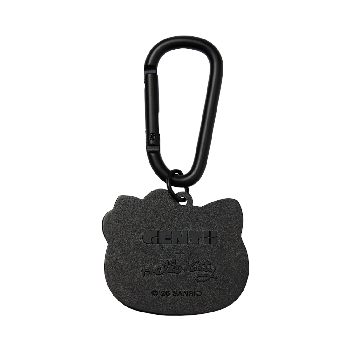 젠티 x 헬로 키티 카라비너 솔리드 키링 크롬 01 블랙(Gentii x Hello Kitty Carabiner Solid Keyring Chrome 01 Black) - 2