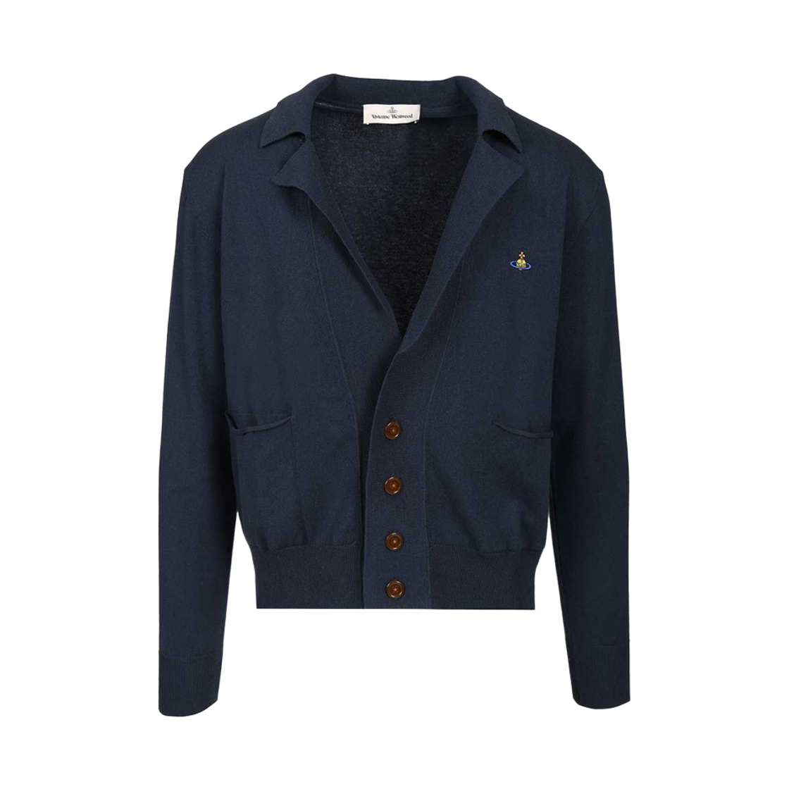 2701002M Y001V K410 [25% 쿠폰] Vivienne Westwood Samuel Cardigan Navy - 26SS