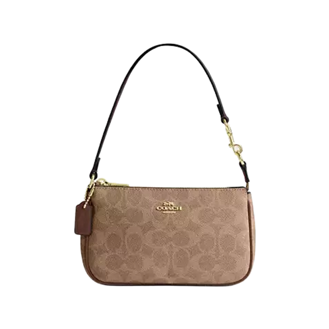 CW426-IMXHE Coach Nolita 19 In Signature Canvas Imitation Gold Tan
