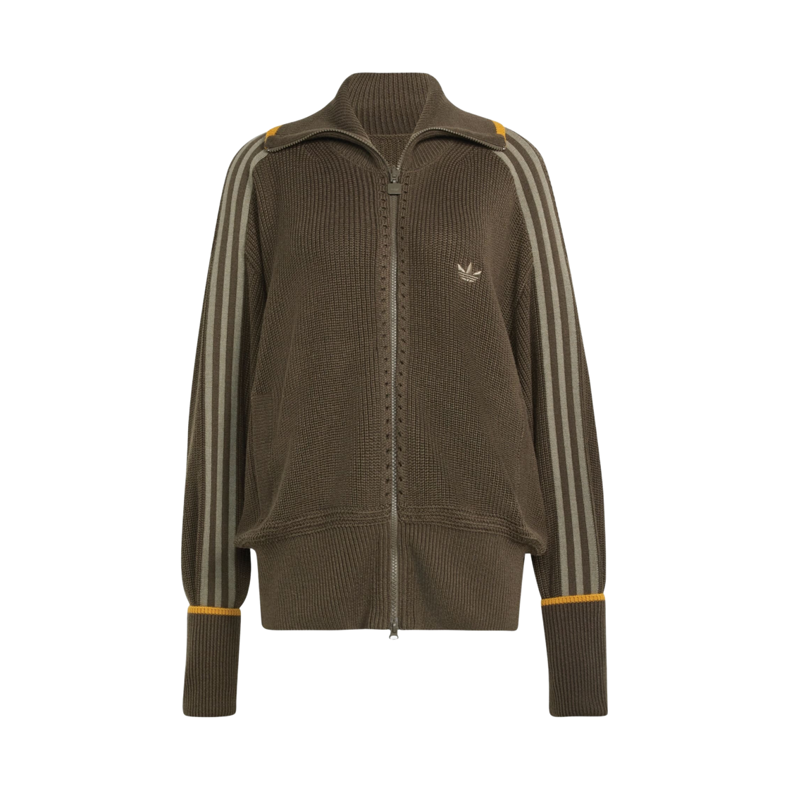 KR9610 (W) Adidas Firebird Chunky Knit Track Top Branch Preloved Yellow - KR Sizing