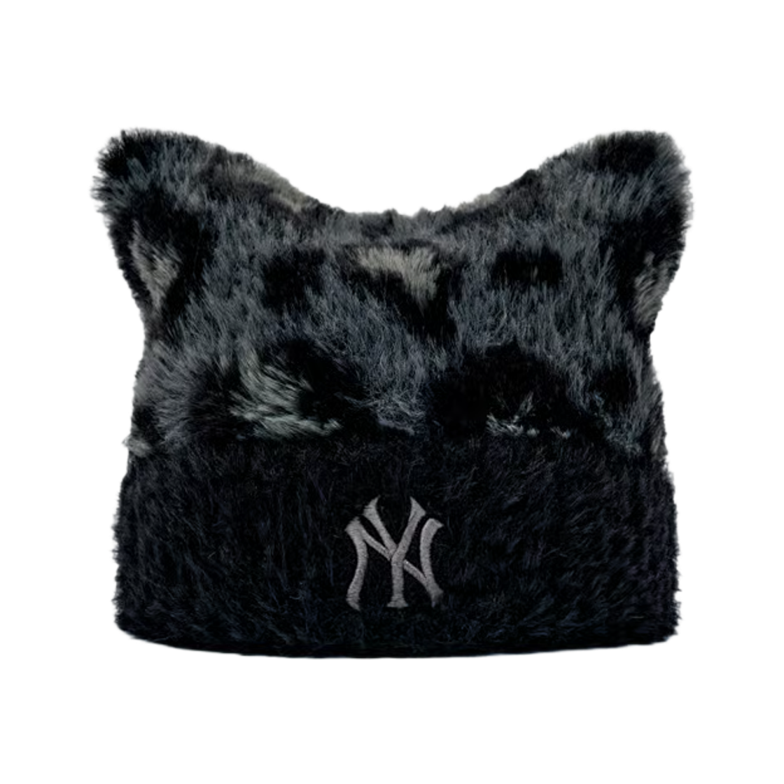 MLB 레오파드 미야옹 비니 뉴욕양키스 블랙(MLB Leopard Meowing Beanie New York Yankees Black)