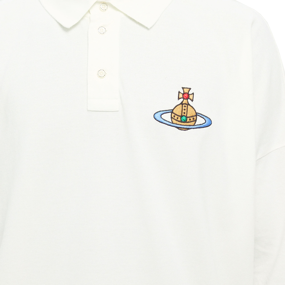 [25% 쿠폰] 비비안 웨스트우드 ORB 로고 롱슬리브 카라티 - 24FW([25% 쿠폰] Vivienne Westwood ORB Logo Long Sleeve Polo Shirt - 24FW) - 4