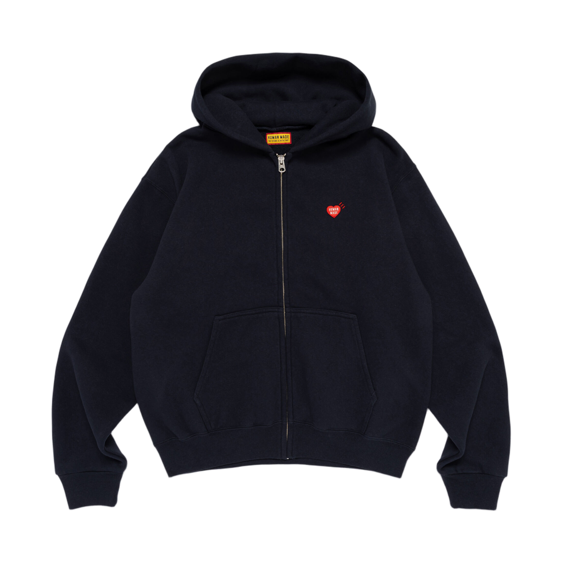 HM32CS022 Human Made Classic Zip-Up Hoodie Navy