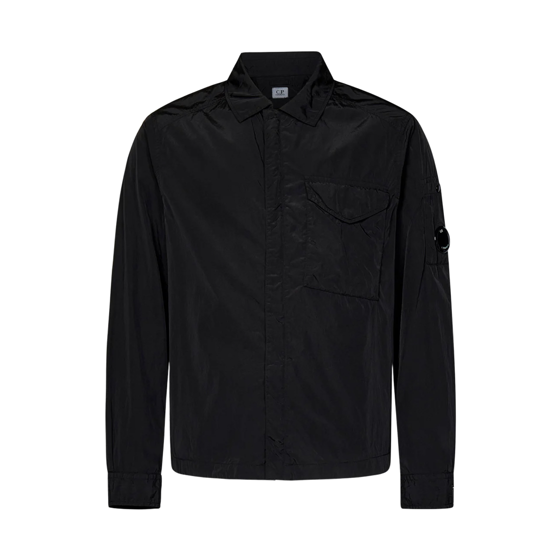 17CMOS095A 005904G 999 [25% 쿠폰] C.P. Company Chrome-R Lens Overshirt Black - 24FW