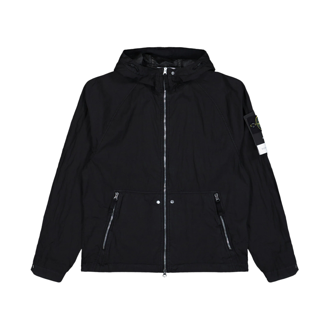 L1S15 4100119 S0020 V0029 [25% 쿠폰] Stone Island 4100119 Nylon Metal Watro-TC In Econyl Hooded Jacket with Light Water and Wind Resistance Black - 26SS