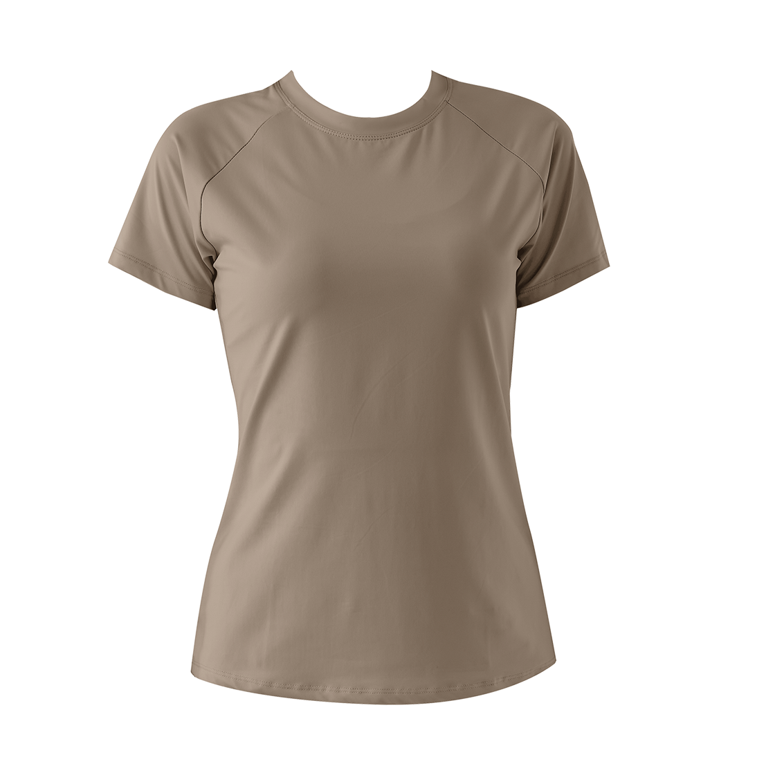 109556 Nokjok Yoga Wear Essential Cooling Short-Sleeve T-shirt S.brown