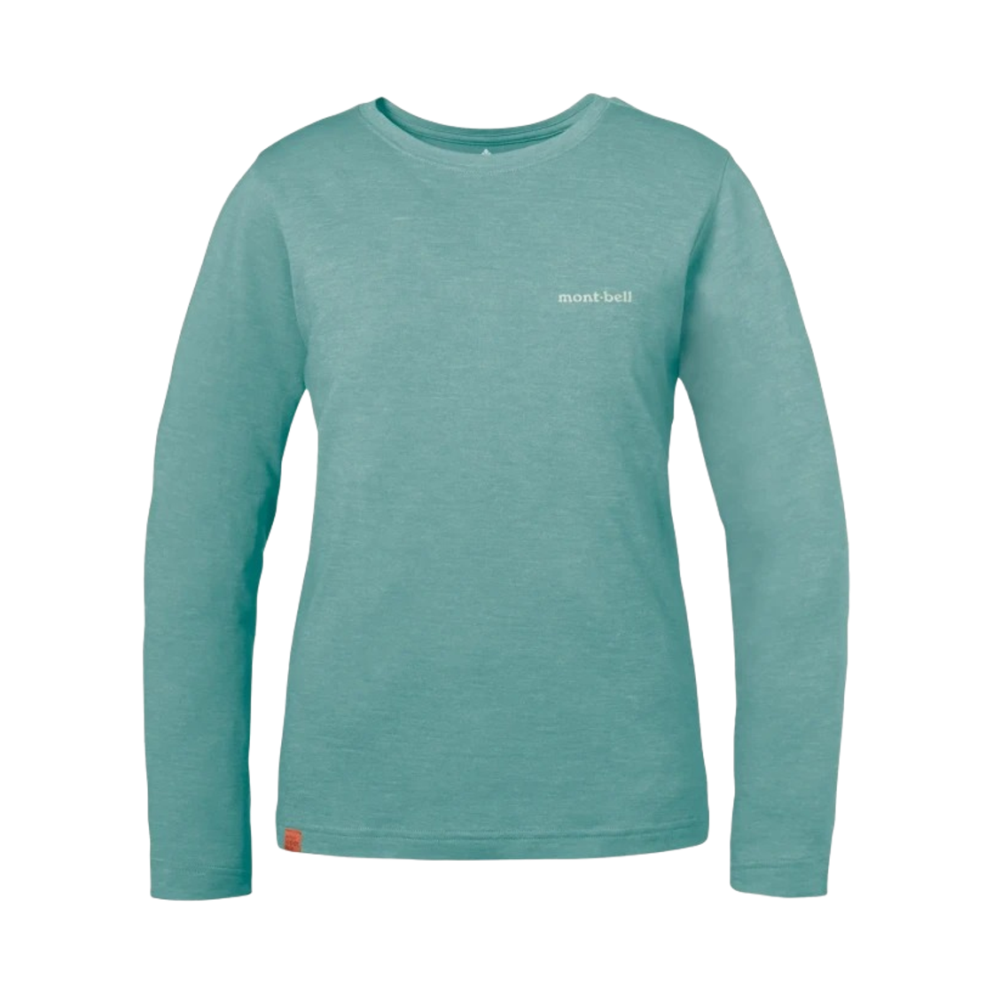 1114607 (W) Montbell Merino Wool Plus Light Long Sleeve T-Shirt Blue Green
