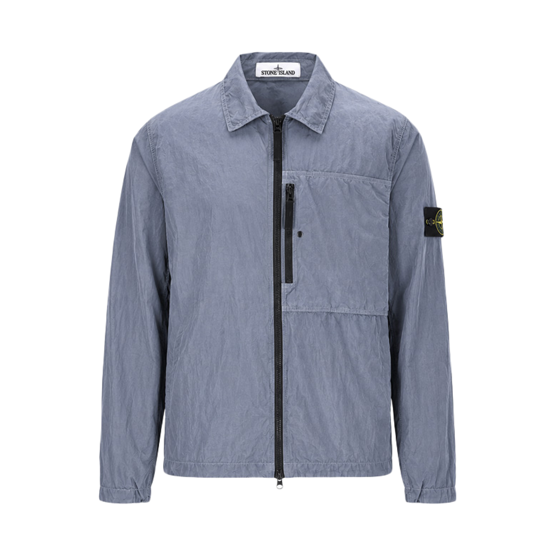 L2S15 1200041 S0019 V0049 [25% 쿠폰] Stone Island Logo Patch Nylon Nyl Overshirt Jacket Ash Grey - 26FW