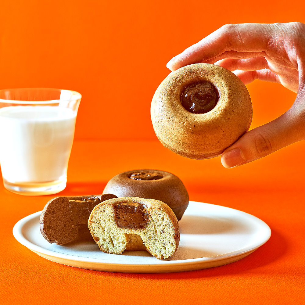널담 고단백 저당 고식이섬유 도넛케이크 8개(아몬드헤이즐넛,초코)(Nuldam High Protein, Low Sugar, High Fiber Donut Cake, 8 Pack (Almond Hazelnut, Chocolate)) - 4