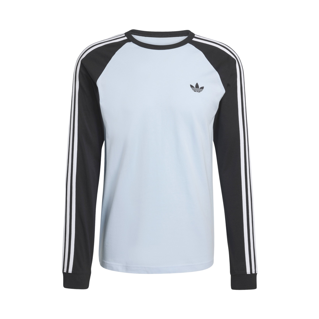 KE2424 Adidas Originals 3-Stripes Long Sleeve T-Shirt Crystal Sky - KR Sizing