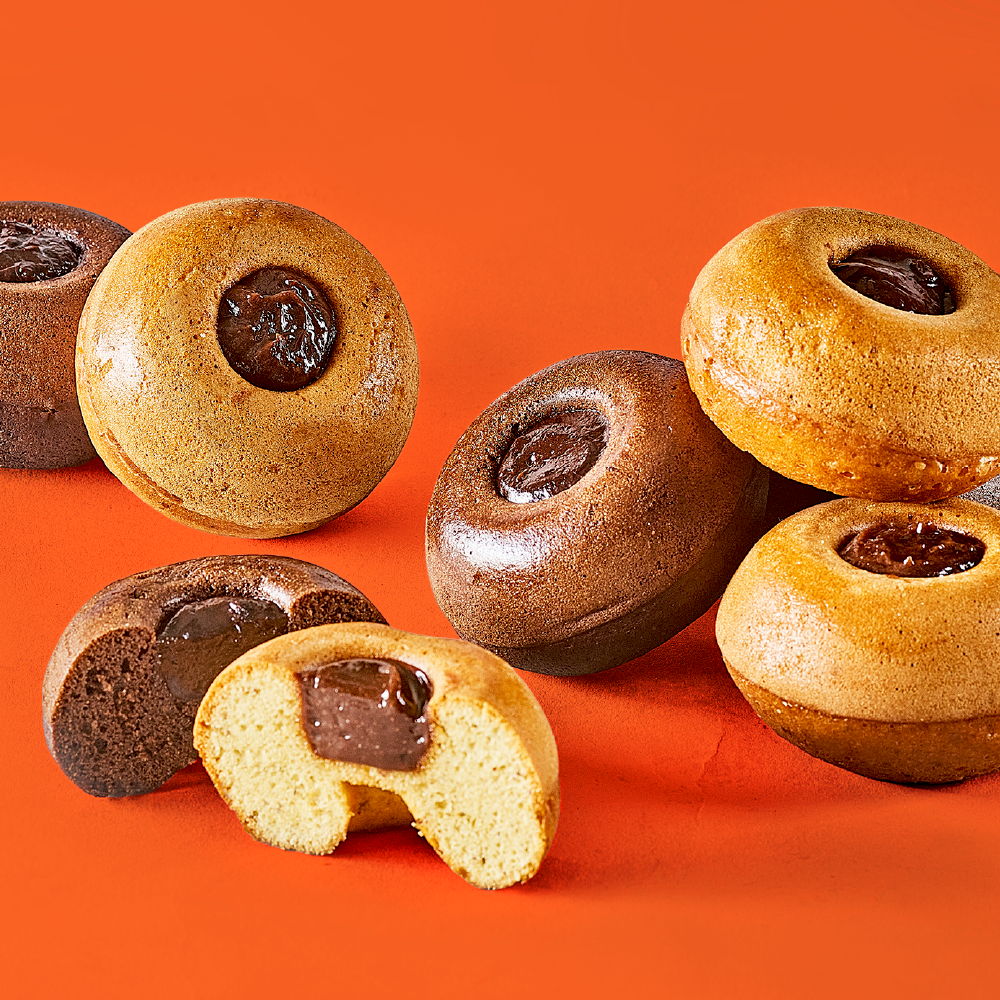 널담 고단백 저당 고식이섬유 도넛케이크 8개(아몬드헤이즐넛,초코)(Nuldam High Protein, Low Sugar, High Fiber Donut Cake, 8 Pack (Almond Hazelnut, Chocolate)) - 3