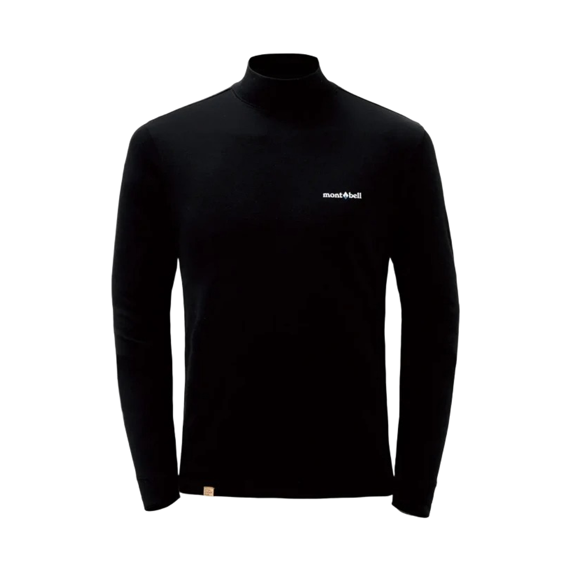 1114443 Montbell Merino Wool Plus High Neck Shirt Black