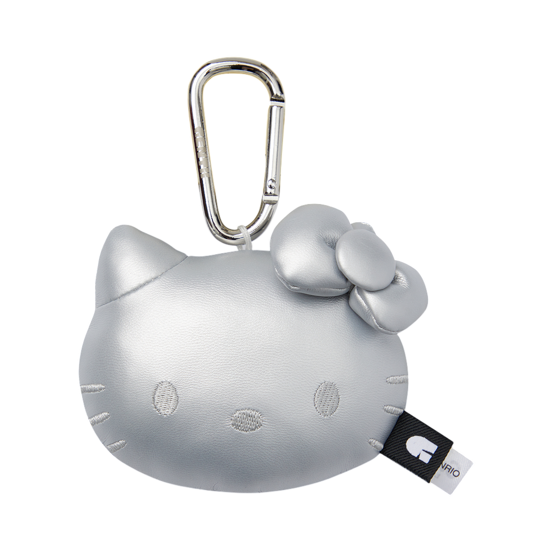 젠티 x 헬로 키티 카라비너 소프트 키링 크롬 02 실버(Gentii x Hello Kitty Carabiner Soft Keyring Chrome 02 Silver)