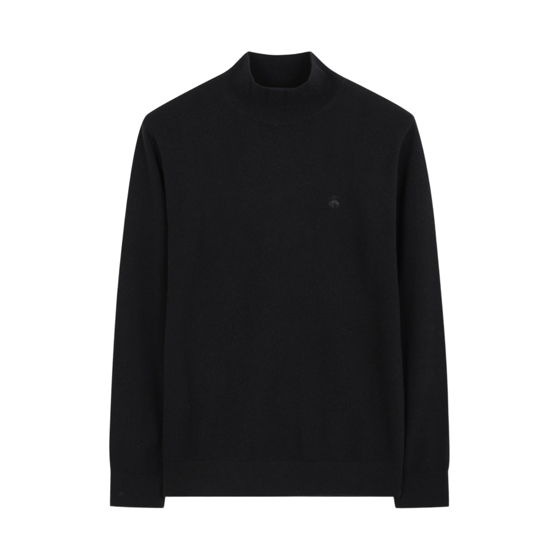 브룩스브라더스 울 캐시미어 솔리드 하프넥 스웨터 블랙(BrooksBrothers Wool Cashmere Solid Half Neck Sweater Black)