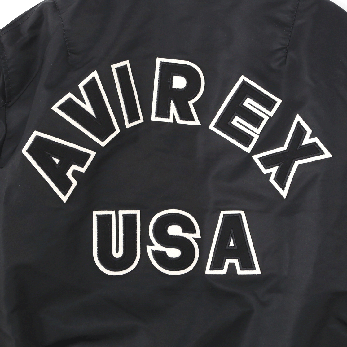 아비렉스 커머셜 MA-1 로고 블랙(Avirex Commercial MA-1 Logo Black) - 4
