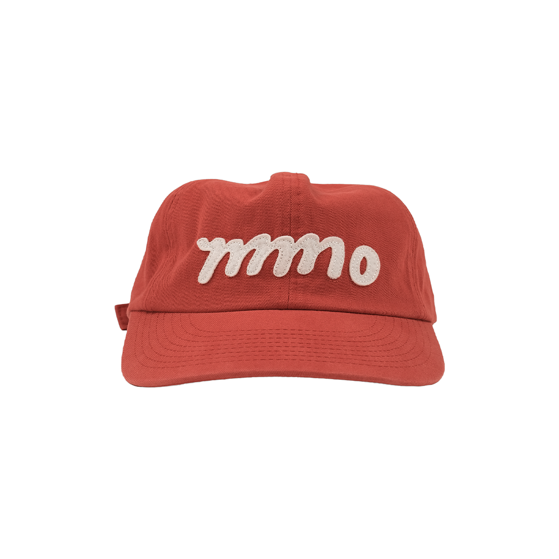 G-114 mmogarden mmo Applique Logo Washed Cap Red