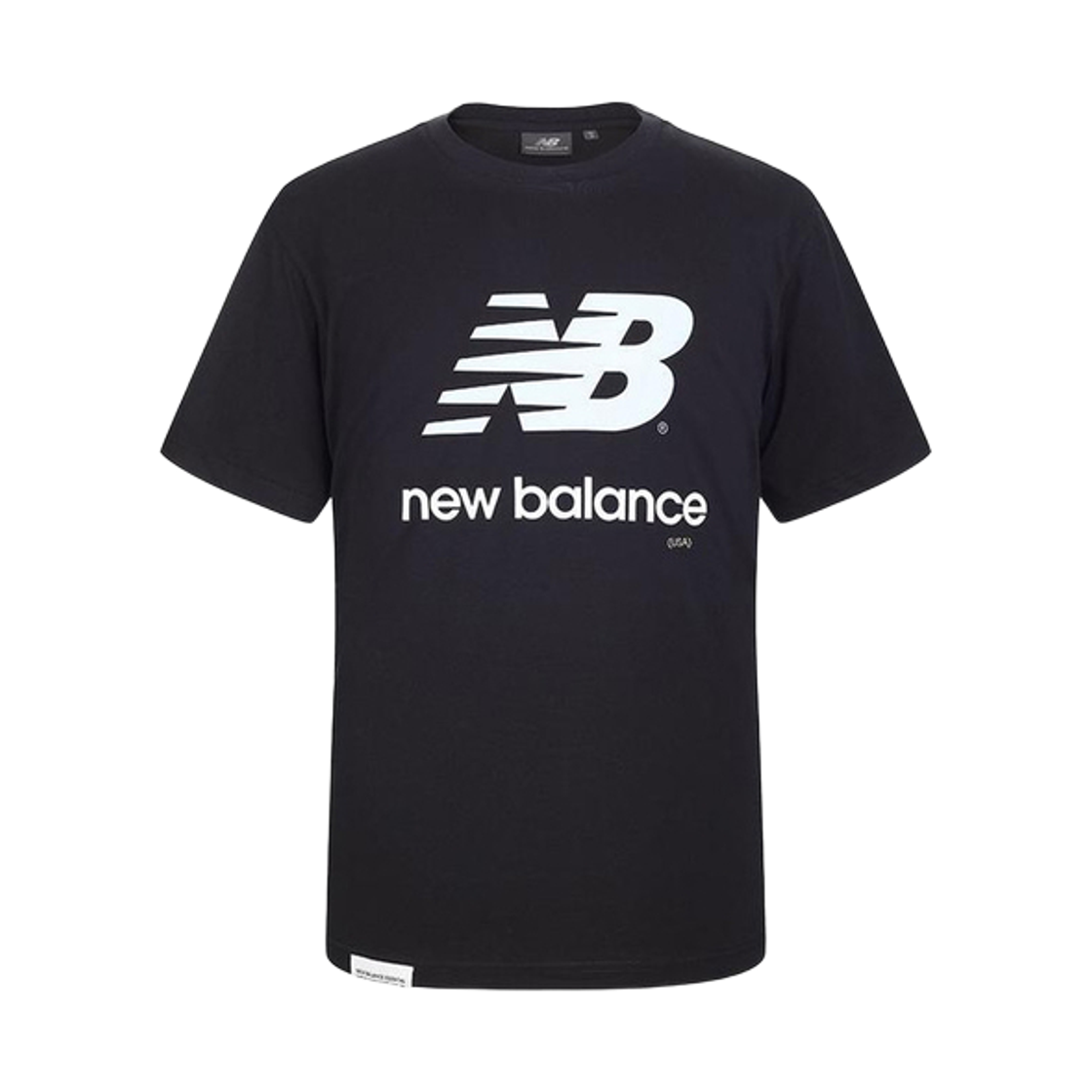NBNED21033-19 New Balance Essential Big Logo T-Shirt Black