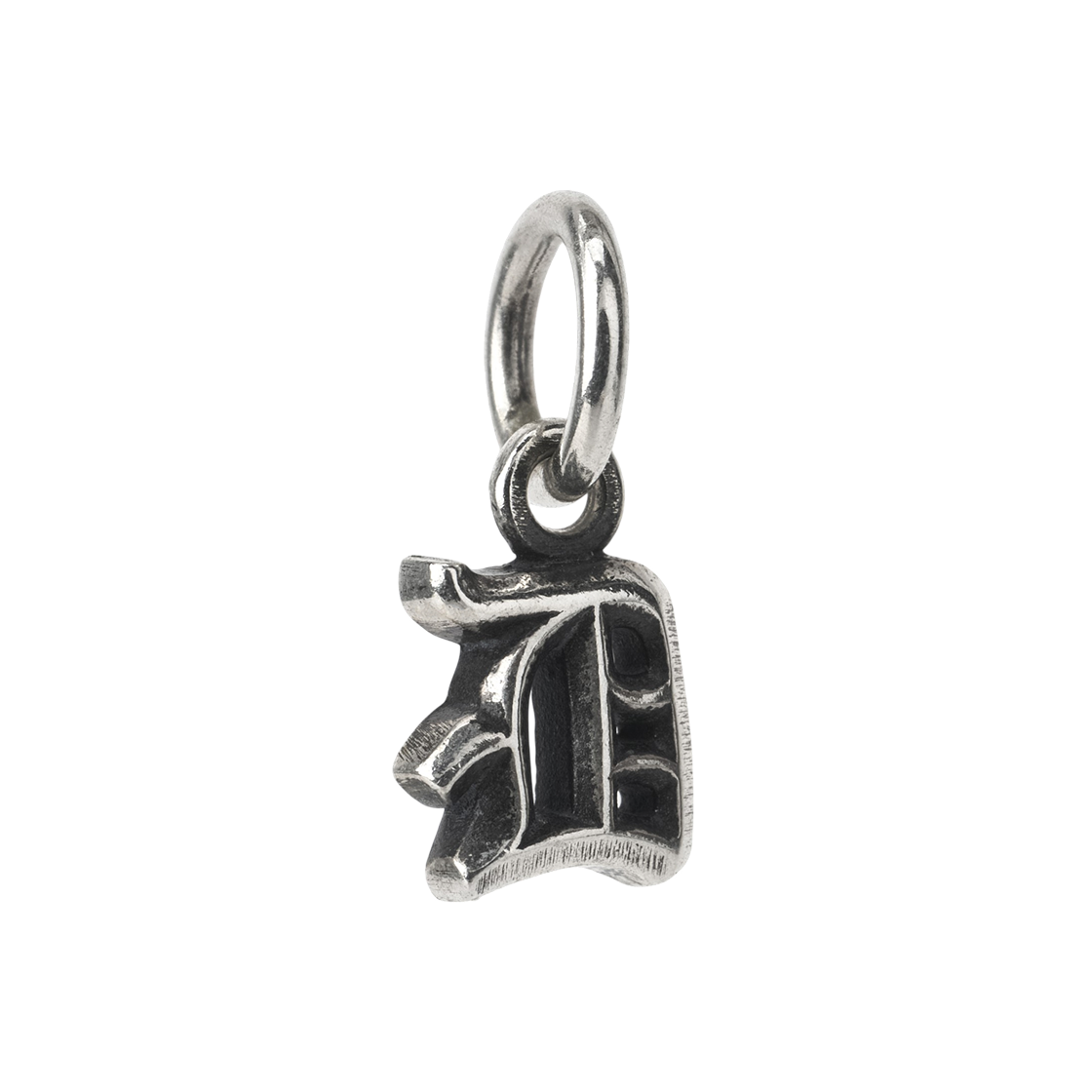- Chrome Hearts Mini Alphabet Stack D Initial Pendant Silver