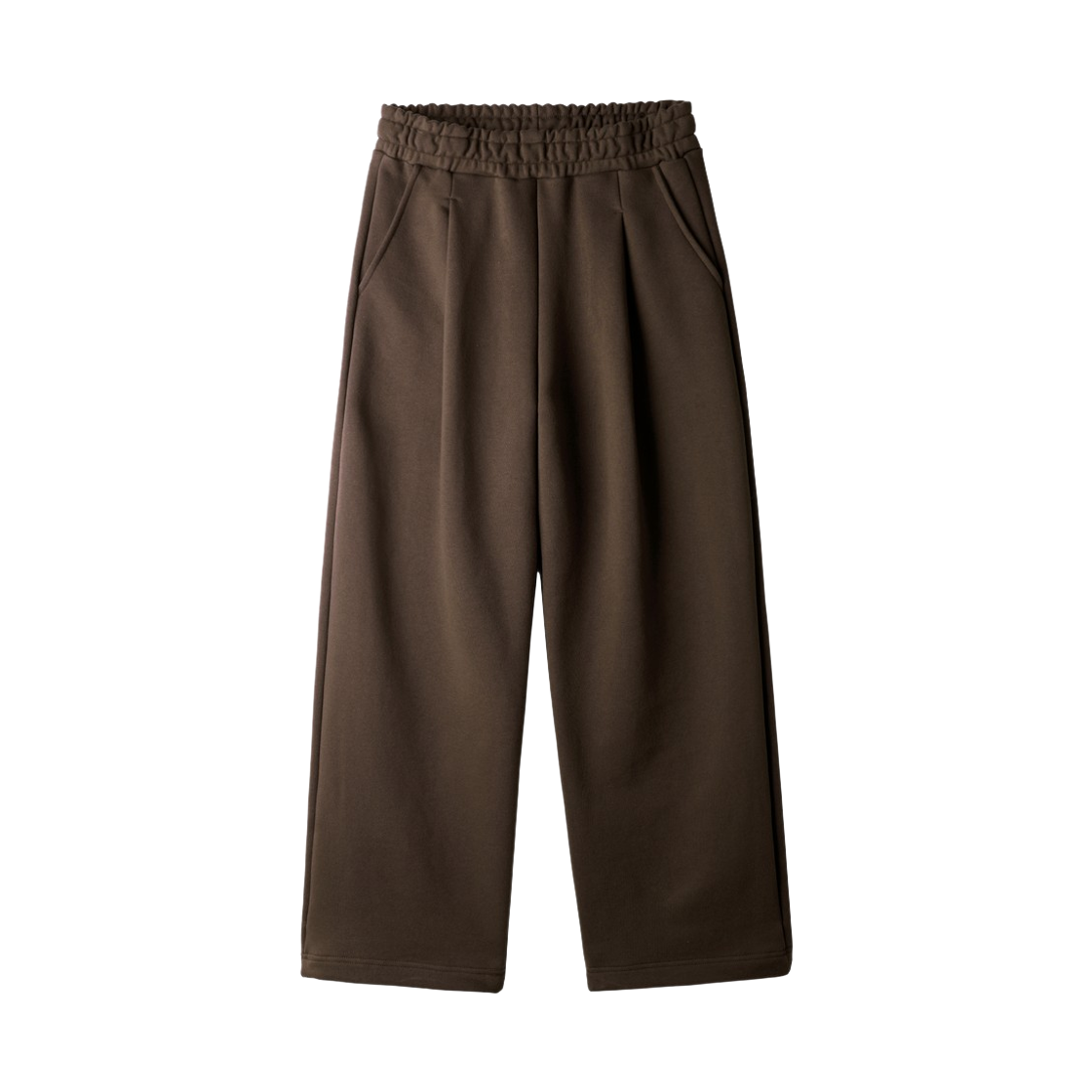 ISLP2662_brown_29 JEMUT Daycut One Tuck Sweatpants Brown ISLP2662