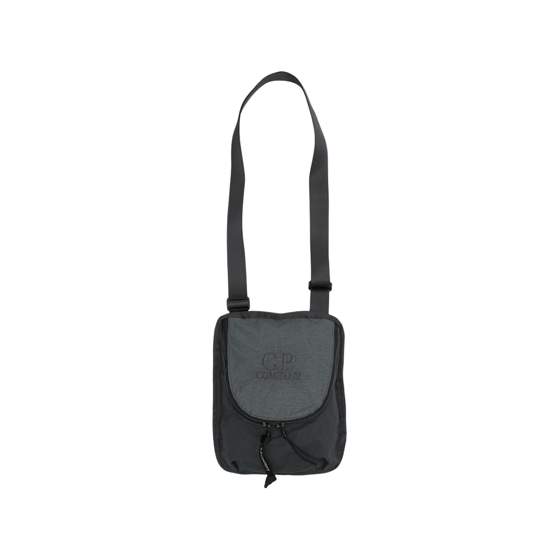 19CMAC119A 110188G 978 [25% 쿠폰] C.P. Company Logo Embroidery Plain Paper Touch Crossbody Bag Charcoal Grey - 25FW