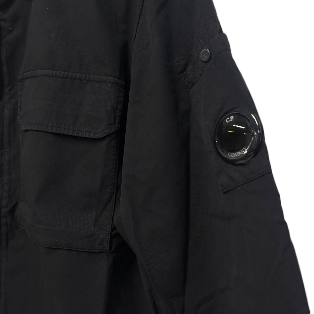 [25% 쿠폰] C.P. 컴퍼니 체스트 포켓 오버셔츠 블랙 - 26SS([25% 쿠폰] C.P. Company Chest Pocket Overshirt Black - 26SS) - 4