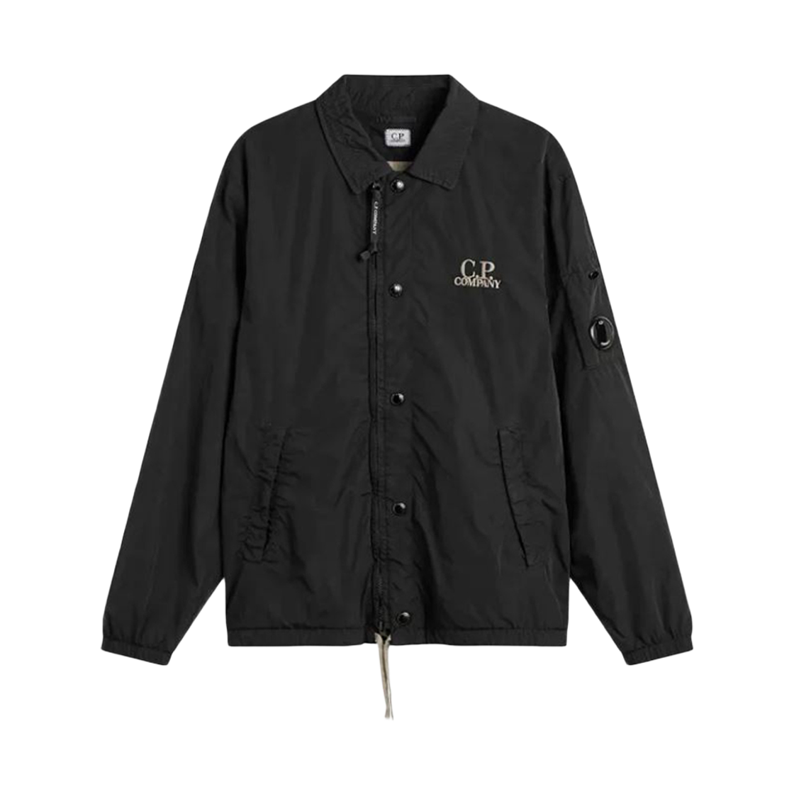 20CMOS007A 005904D 999 [25% 쿠폰] C.P. Company Chrome-R Zipped Lens Overshirt Black - 26SS