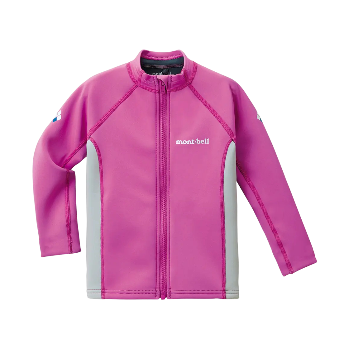 1127418 (Kids) Montbell Light Climaprene Long Sleeve Shirt Pink
