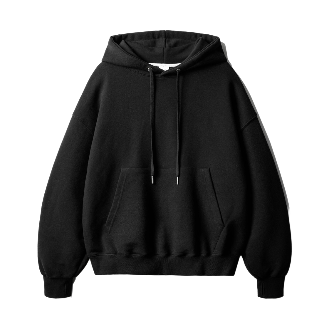 OYHD2593_black_29 JEMUT Steady Thumbhole Overfit Terry Hood Black OYHD2593